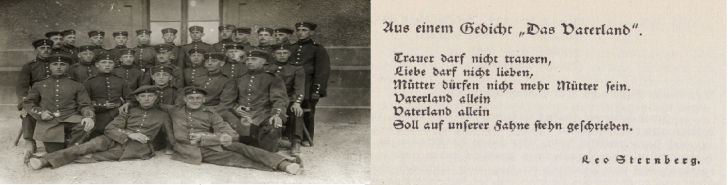 Jüdische Soldaten - Gedichtsauszug aus Gefallene jüdische Soldaten